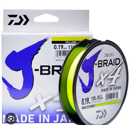 DAIWA J-BRAID X4 yellow 135m